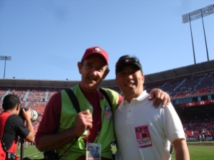 With the Z-man before a recent 49er game
