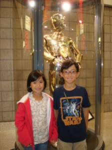 Kids with C-3PO